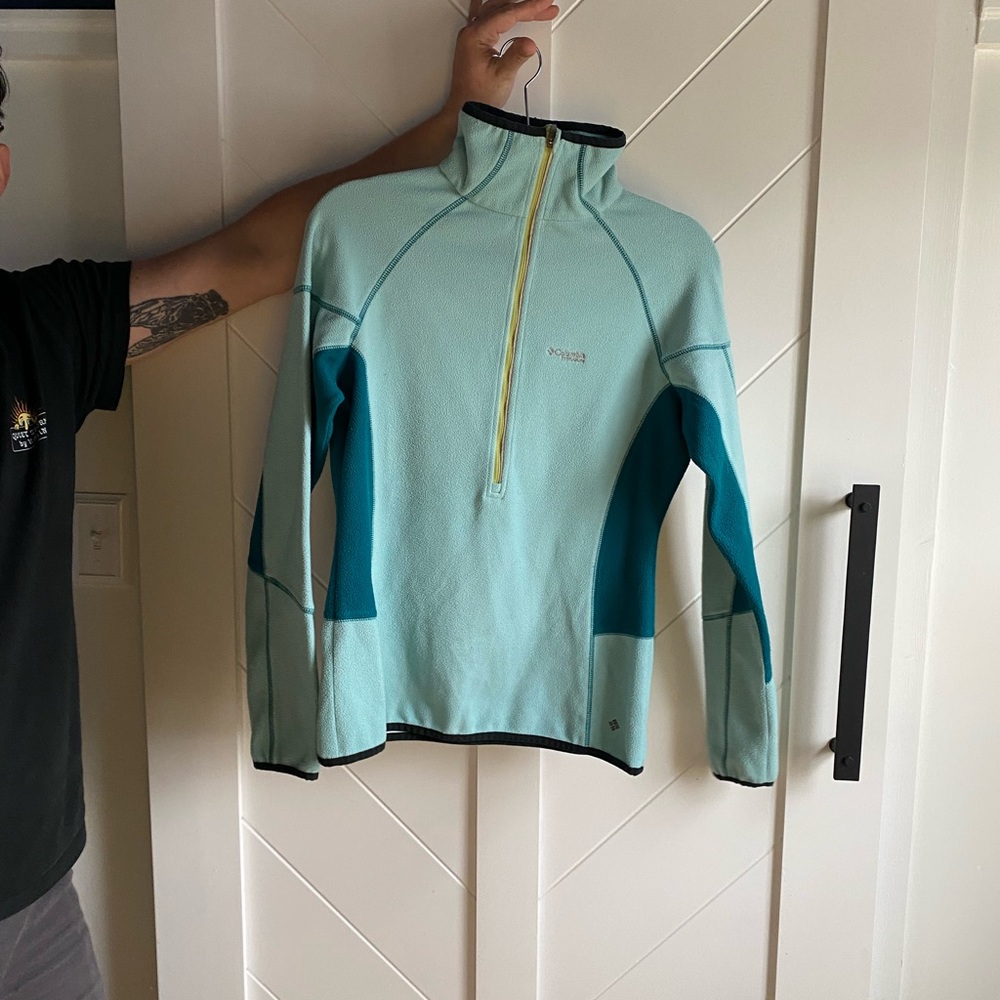 Columbia Titanium Reflective Heat Ski Half Zip Ski Fleece